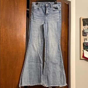 American Eagle Outfitters Light Blue Wide Leg Jeans